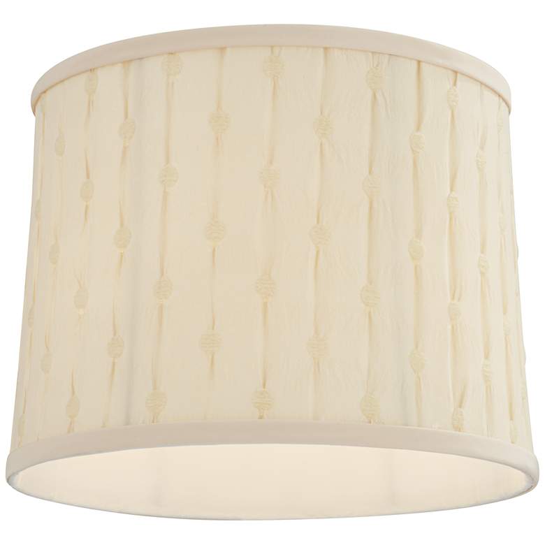 Image 3 Springcrest Kensing Beige Softback Drum Lamp Shade 12x13x10 (Spider) more views