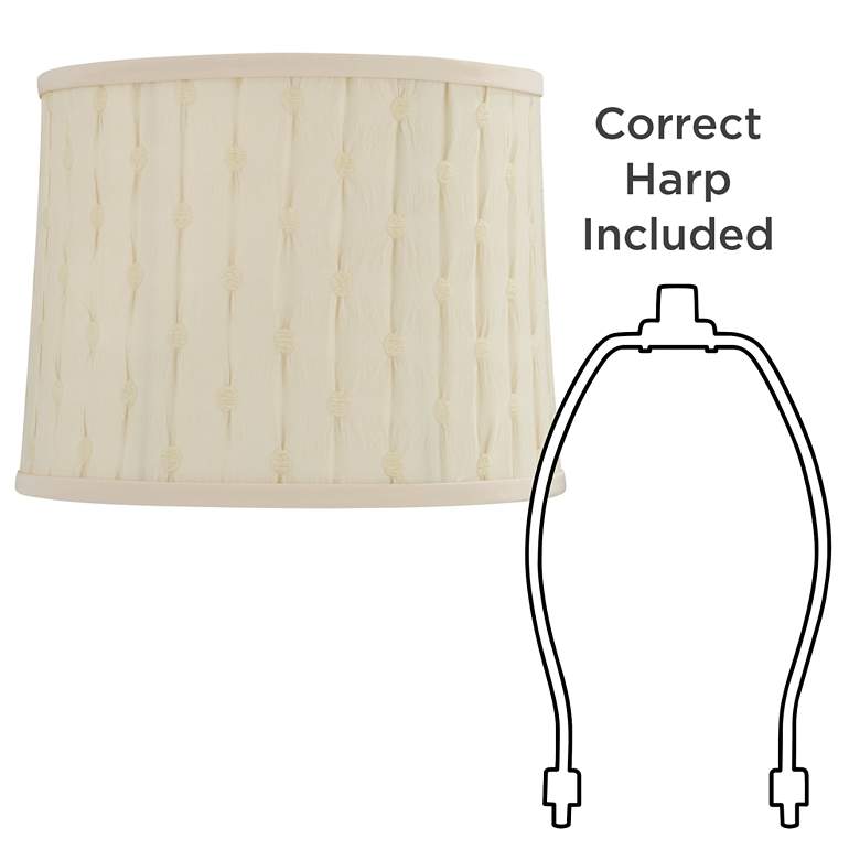 Image 6 Springcrest Kensing Beige Softback Drum Lamp Shade 12x13x10 (Spider) more views
