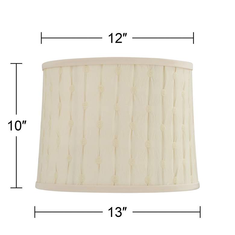 Image 7 Springcrest Kensing Beige Softback Drum Lamp Shade 12x13x10 (Spider) more views