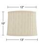7_Springcrest Kensing Beige Softback Drum Lamp Shade 12x13x10 (Spider) more views