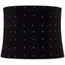 1_Springcrest Kensing Black Velvet Softback Drum Lamp Shade 12x13x10 (Spider)