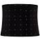 Springcrest Kensing Black Velvet Softback Drum Lamp Shade 12x13x10 (Spider)