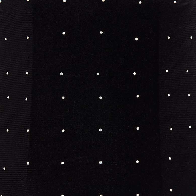 Image 2 Springcrest Kensing Black Velvet Softback Drum Lamp Shade 12x13x10 (Spider) more views