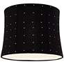 3_Springcrest Kensing Black Velvet Softback Drum Lamp Shade 12x13x10 (Spider) more views