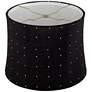 4_Springcrest Kensing Black Velvet Softback Drum Lamp Shade 12x13x10 (Spider) more views