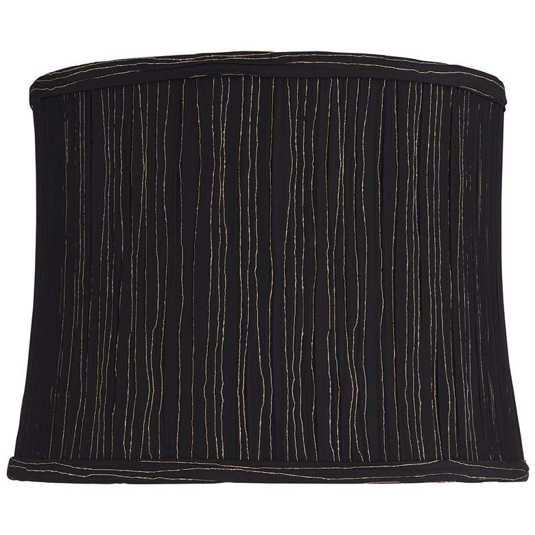 Image 1 Springcrest Kensing Gold and Black Softback Drum Shade 12x13x10 (Spider)
