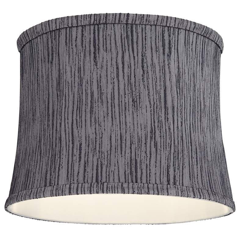 Image 3 Springcrest Kensing Gray Softback Drum Lamp Shade 12x13x10 (Spider) more views