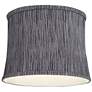3_Springcrest Kensing Gray Softback Drum Lamp Shade 12x13x10 (Spider) more views