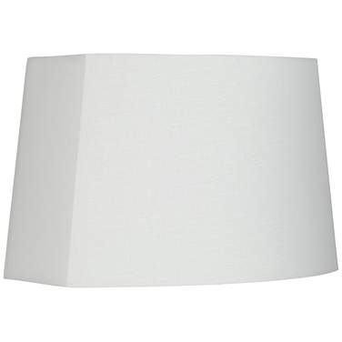 Springcrest Kipp White Modified Oval Lamp Shade 10/12.5x11/15x10 (Spider)