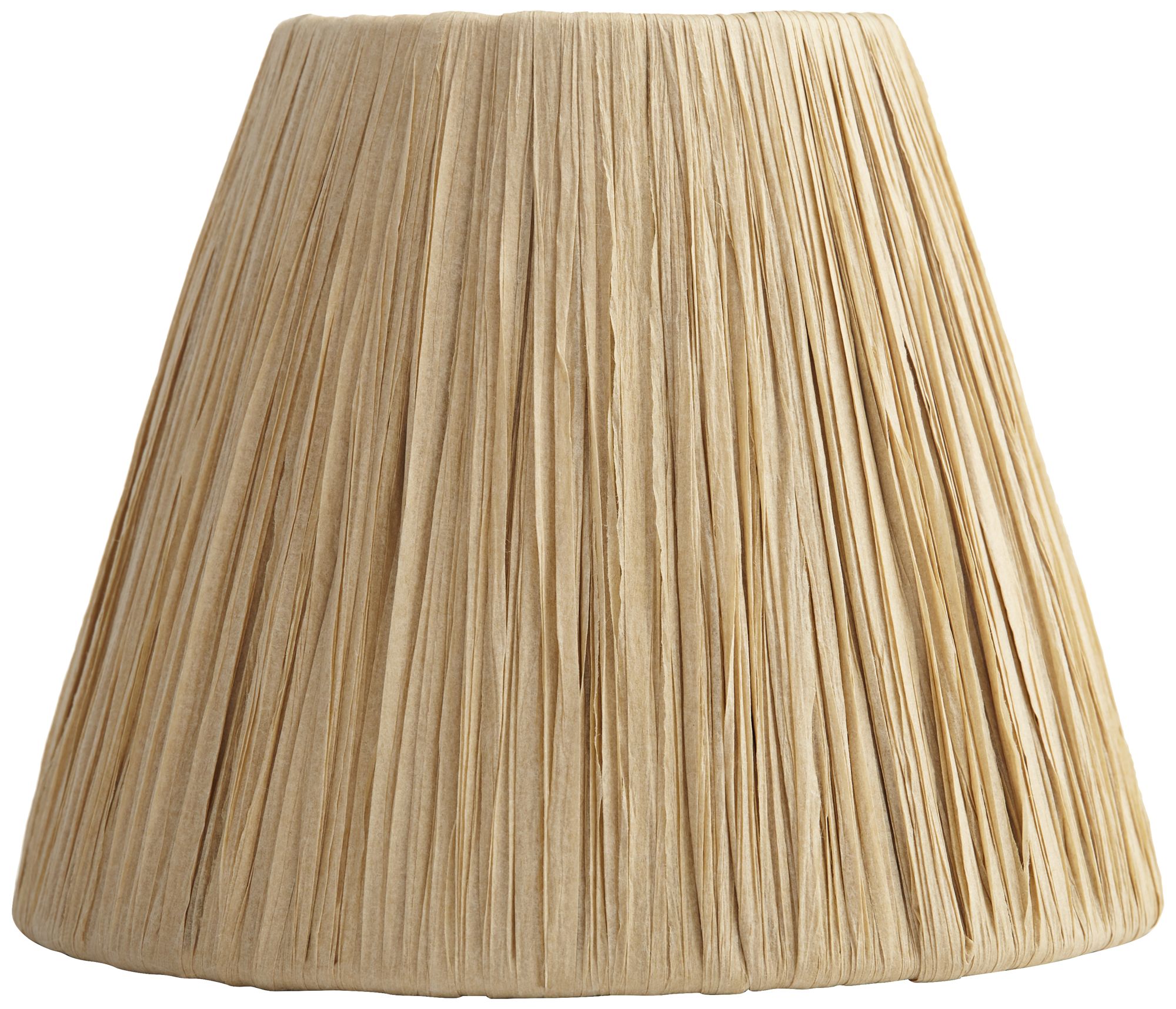 Image 2 Springcrest Lafite Raffia Tapered Empire Shade 3x5.5x4.5 (Clip-On) Set of 4 more views