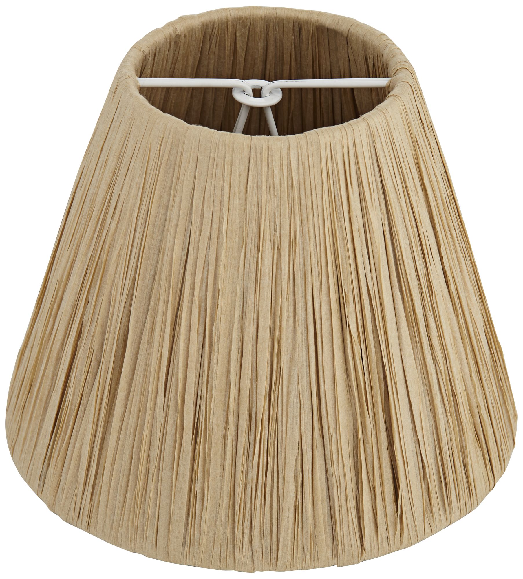 Image 5 Springcrest Lafite Raffia Tapered Empire Shade 3x5.5x4.5 (Clip-On) Set of 4 more views