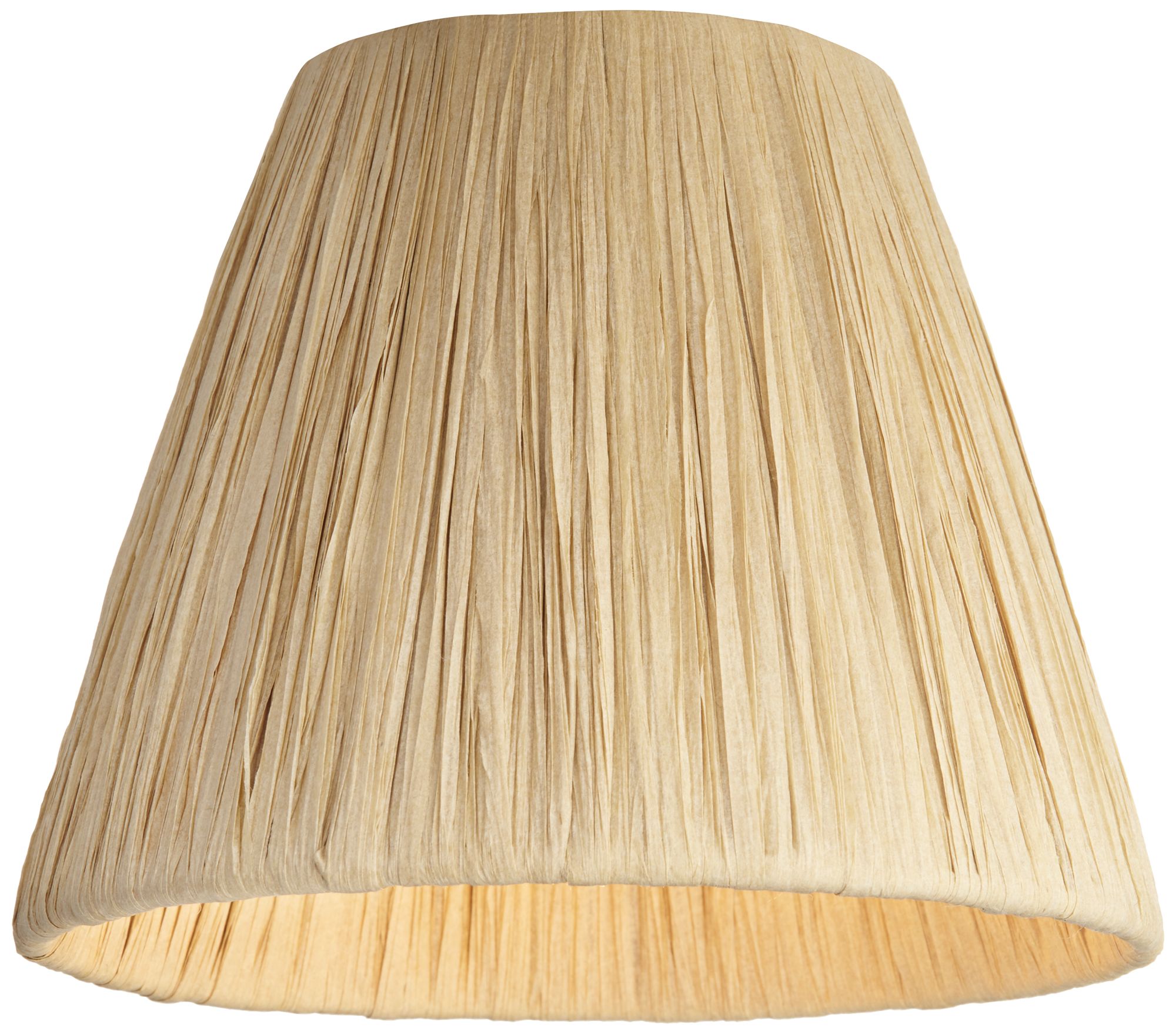 Image 4 Springcrest Lafite Raffia Tapered Empire Shade 3x5.5x4.5 (Clip-On) Set of 6 more views