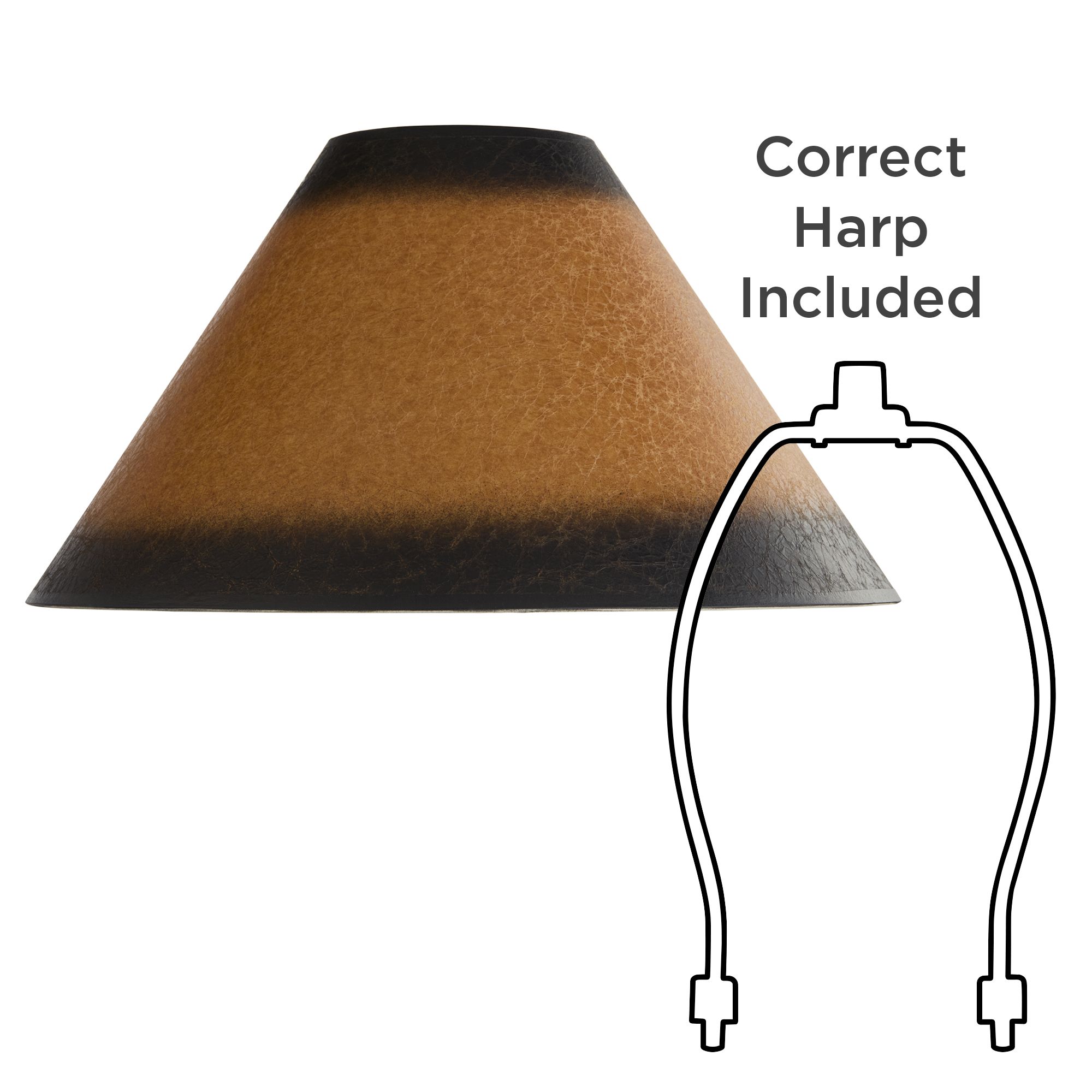 Springcrest Laine Distressed Faux Paper Lamp Shade 6x19x12 (Spider)