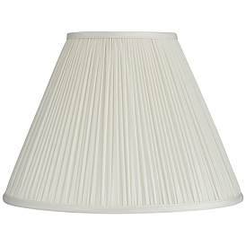 Image1 of Springcrest Lidia Off-White Mushroom Pleated Empire Shade 7x16x12 (Spider)