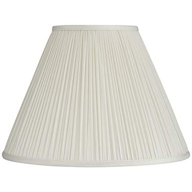 Springcrest Lidia Off-White Mushroom Pleated Empire Shade 7x16x12 (Spider)