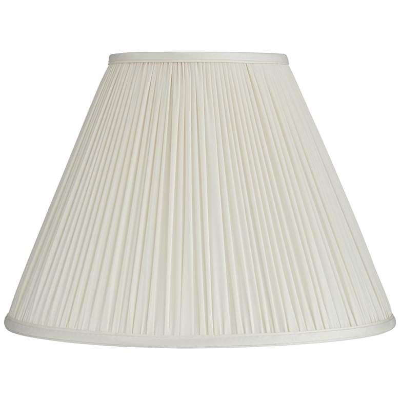 Image 1 Springcrest Lidia Off-White Mushroom Pleated Empire Shade 7x16x12 (Spider)