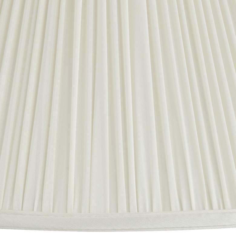 Image 2 Springcrest Lidia Off-White Mushroom Pleated Empire Shade 7x16x12 (Spider) more views