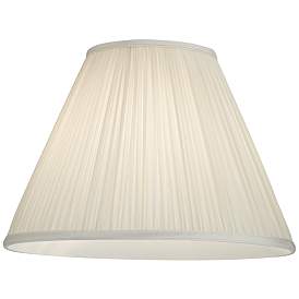Image3 of Springcrest Lidia Off-White Mushroom Pleated Empire Shade 7x16x12 (Spider) more views