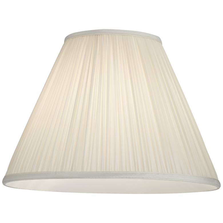 Image 3 Springcrest Lidia Off-White Mushroom Pleated Empire Shade 7x16x12 (Spider) more views