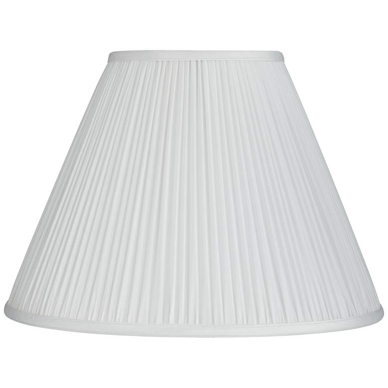 Image 2 Springcrest Lidia White Mushroom Pleated Empire Lamp Shade 7x16x12 (Spider)