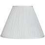 2_Springcrest Lidia White Mushroom Pleated Empire Lamp Shade 7x16x12 (Spider)