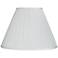 Springcrest Lidia White Mushroom Pleated Empire Lamp Shade 7x16x12 (Spider)