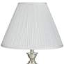 1_Springcrest Lidia White Mushroom Pleated Empire Lamp Shade 7x16x12 (Spider)