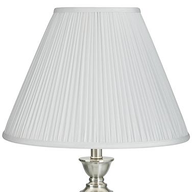Springcrest Lidia White Mushroom Pleated Empire Lamp Shade 7x16x12 (Spider)
