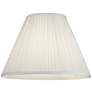 4_Springcrest Lidia White Mushroom Pleated Empire Lamp Shade 7x16x12 (Spider) more views