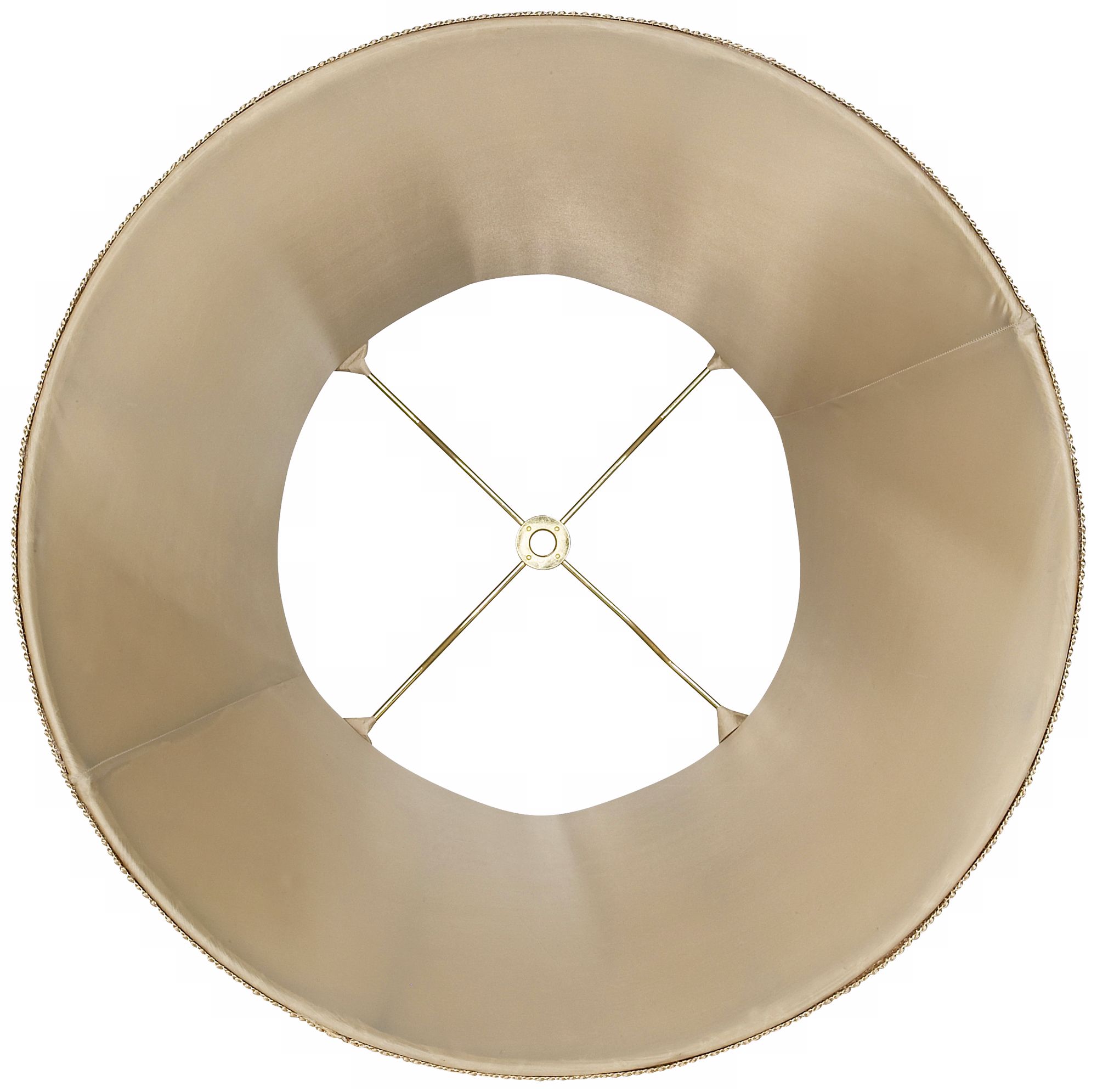 Image 3 Springcrest Lilla Ivory Brocade Pattern Bell Lamp Shade 10x17x11 (Spider) more views