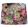 1_Springcrest Lindy Black Floral Velvet Drum Lamp Shade 13x15x11 (Spider)