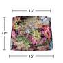 7_Springcrest Lindy Black Floral Velvet Drum Lamp Shade 13x15x11 (Spider) more views