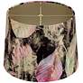 4_Springcrest Lindy Black Leaf Melange Velvet Drum Shade 13x15x11 (Spider) more views