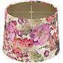 4_Springcrest Lindy Cream Floral Velvet Drum Lamp Shade 13x15x11 (Spider) more views