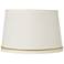 Springcrest Linen Shade with Gold Luster Braid Trim 10x12x8 (Spider)