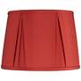 1_Springcrest Linn Brick Red Pinch Pleat Lamp Shade 12x14.5x10.5 (Spider)