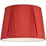 3_Springcrest Linn Brick Red Pinch Pleat Lamp Shade 12x14.5x10.5 (Spider) more views