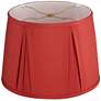 4_Springcrest Linn Brick Red Pinch Pleat Lamp Shade 12x14.5x10.5 (Spider) more views