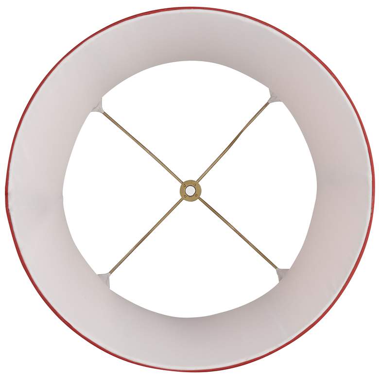 Image 5 Springcrest Linn Brick Red Pinch Pleat Lamp Shade 12x14.5x10.5 (Spider) more views