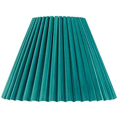 Springcrest Lita Green Velvet Pleated Lamp Shade 7x15x10 (Spider)