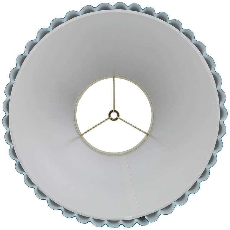 Image 5 Springcrest Lita Green Velvet Pleated Lamp Shade 7x15x10 (Spider) more views