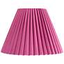 1_Springcrest Lita Pink Velvet Pleated Lamp Shade 7x15x10 (Spider)
