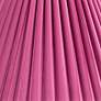 2_Springcrest Lita Pink Velvet Pleated Lamp Shade 7x15x10 (Spider) more views