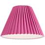 3_Springcrest Lita Pink Velvet Pleated Lamp Shade 7x15x10 (Spider) more views