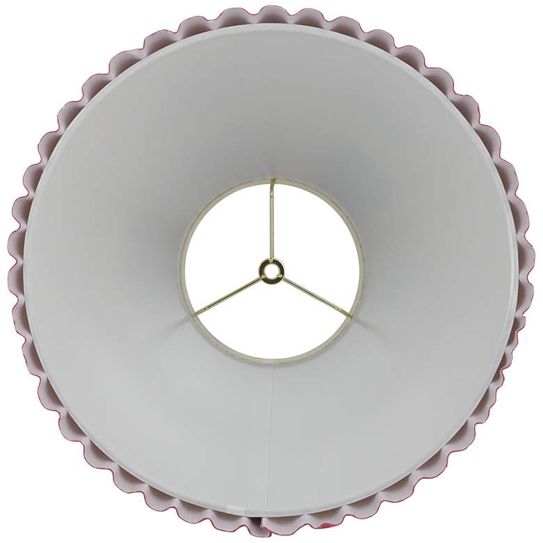 Image 5 Springcrest Lita Pink Velvet Pleated Lamp Shade 7x15x10 (Spider) more views