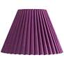 1_Springcrest Lita Purple Velvet Pleated Lamp Shade 7x15x10 (Spider)