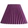 Springcrest Lita Purple Velvet Pleated Lamp Shade 7x15x10 (Spider)