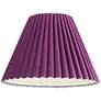 3_Springcrest Lita Purple Velvet Pleated Lamp Shade 7x15x10 (Spider) more views