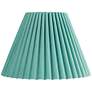 1_Springcrest Lita Turquoise Blue Green Velvet Pleated Shade 7x15x10 (Spider)