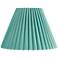Springcrest Lita Turquoise Blue Green Velvet Pleated Shade 7x15x10 (Spider)